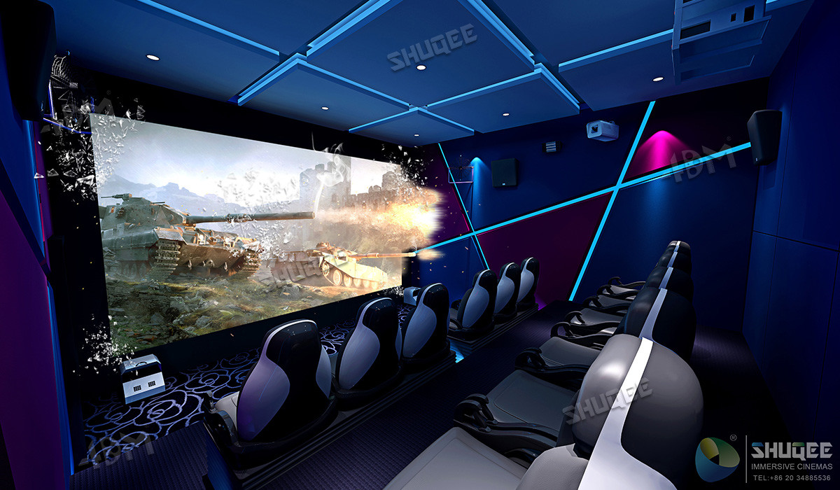 Durable Digital 7D Cinema Dynamic Chair With Projectors / Screen System