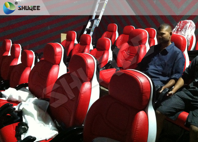 Burning Blood Exciting Motion Mobile 5D Cinema With Luxurious Armrest Seats Two Years Warranty