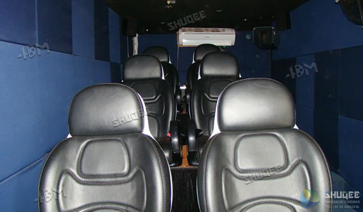 Fiber Glass Material 5D Movie Theater Chairs With Wonderful Special Effects