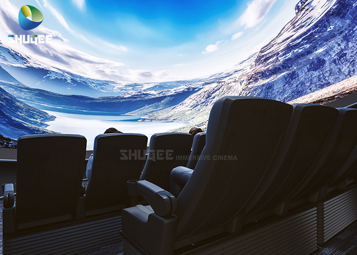 360 Degree 4D Cinema Dome Godzilla 100㎡ Area Snow Or Smoke Effect
