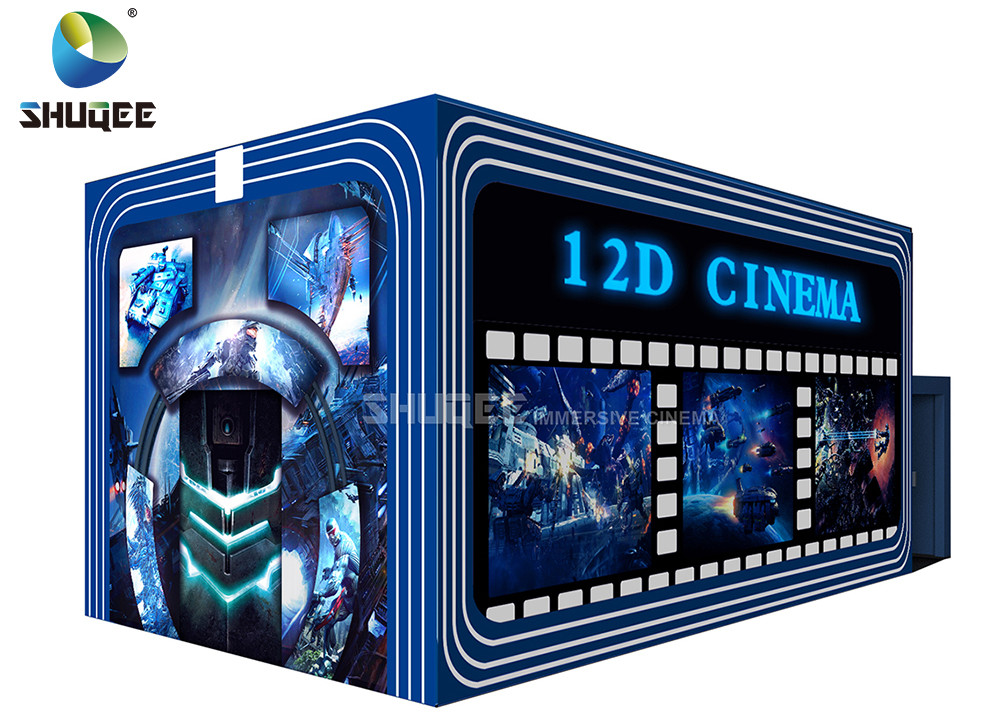 Arc Screen Movie Theater Equipment 12D Cinema Truck Vibration Frequency 12HZ
