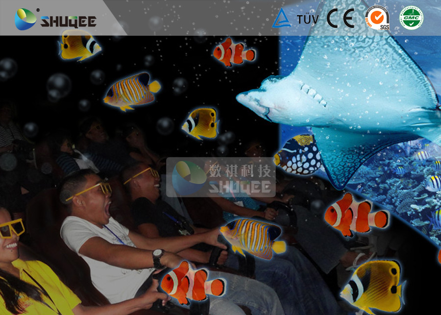 Shopping Mall 12 Seats 5 D Movie Theater With Indoor Room 50 Square Meters