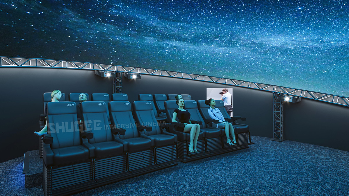 Big Profit Business 14 People 5D Cinema Dome Projection Built On The Playground