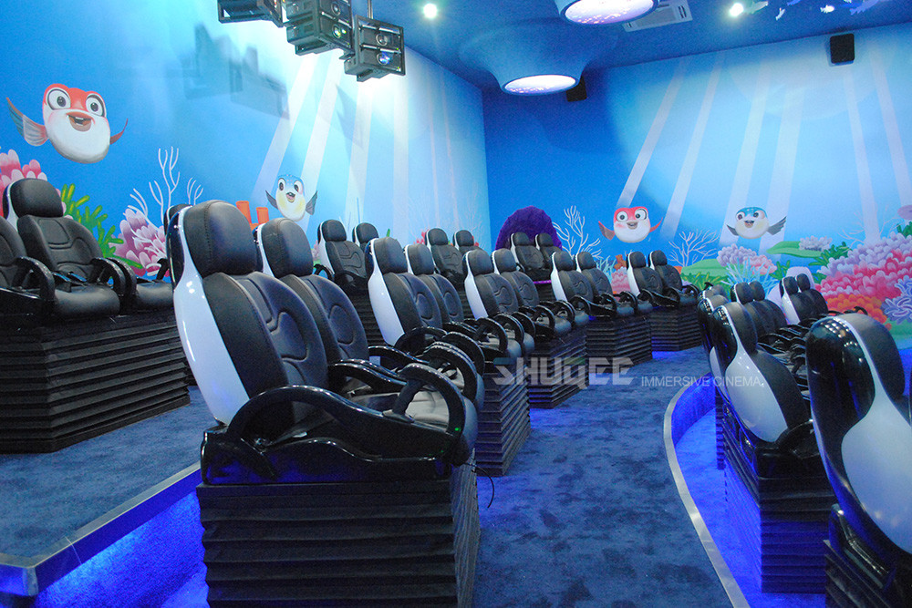 Gaming Room Luxury 5D movie theater seats With Dynamic Effects