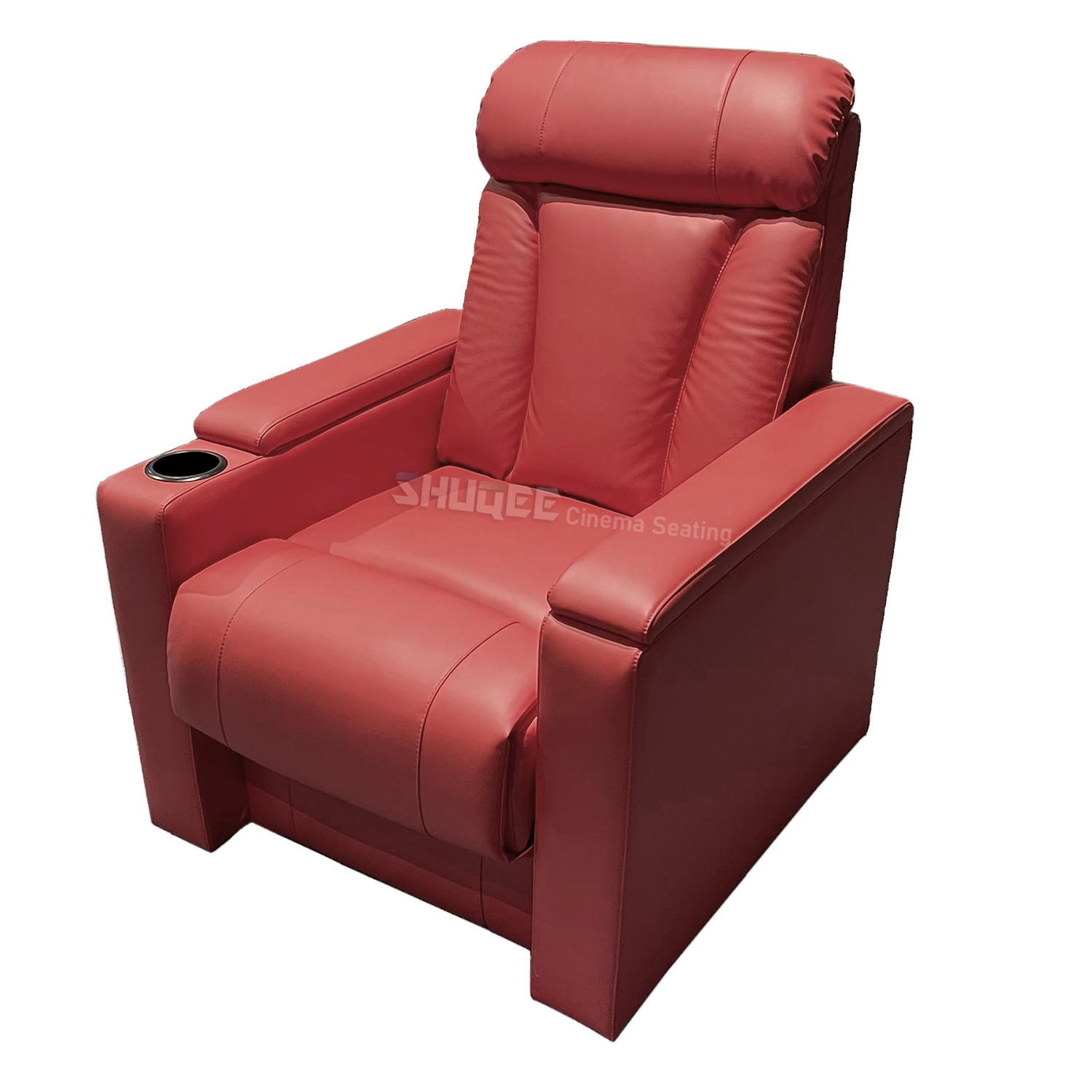 Red VIP Leather Cinema Sofa Retro Soft Movie Theater Seats SQ-M884