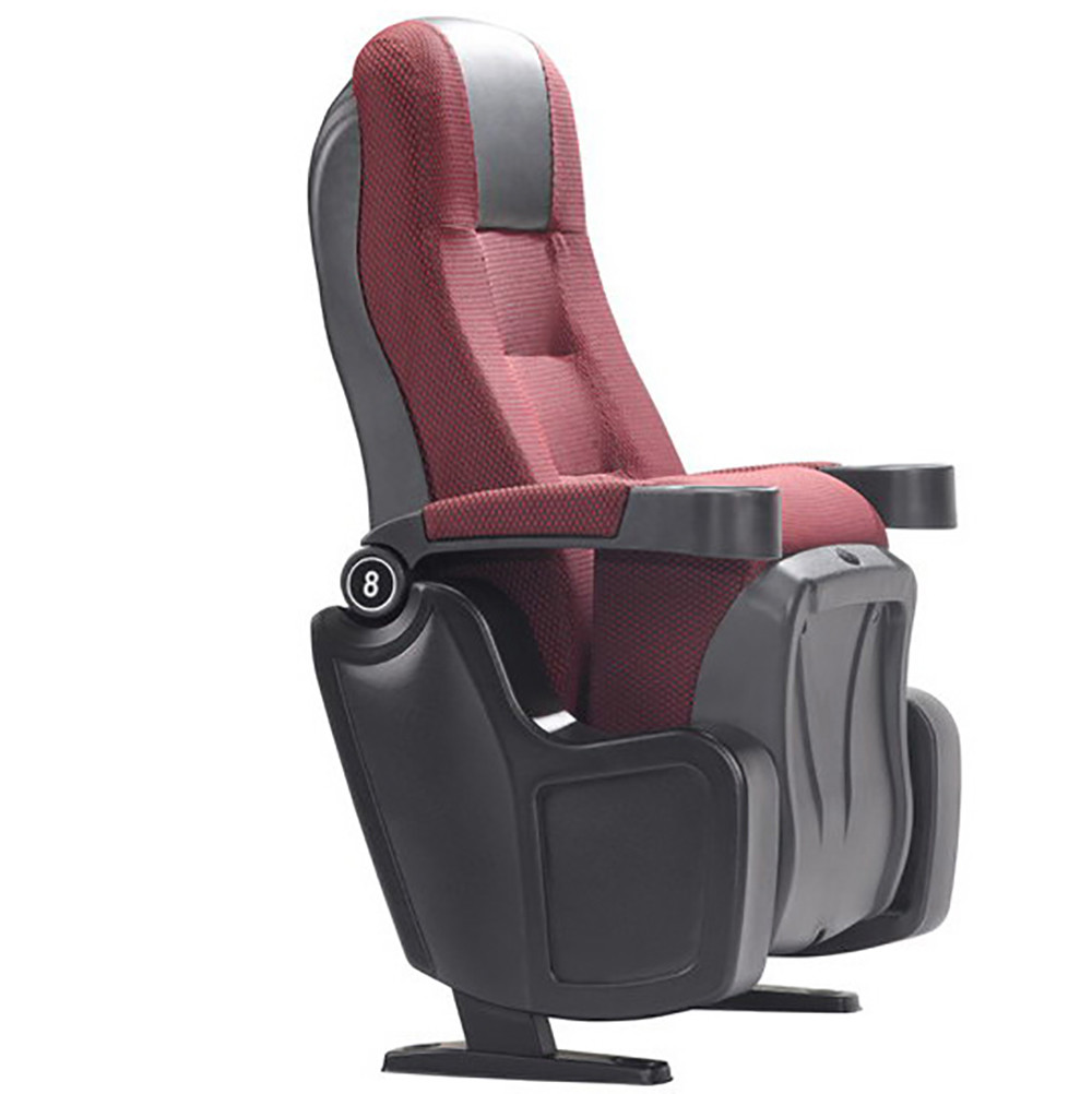 Home Theater Seat Living Room Fabric Recliner Sofa Auditorium Chairs With Cup Holder