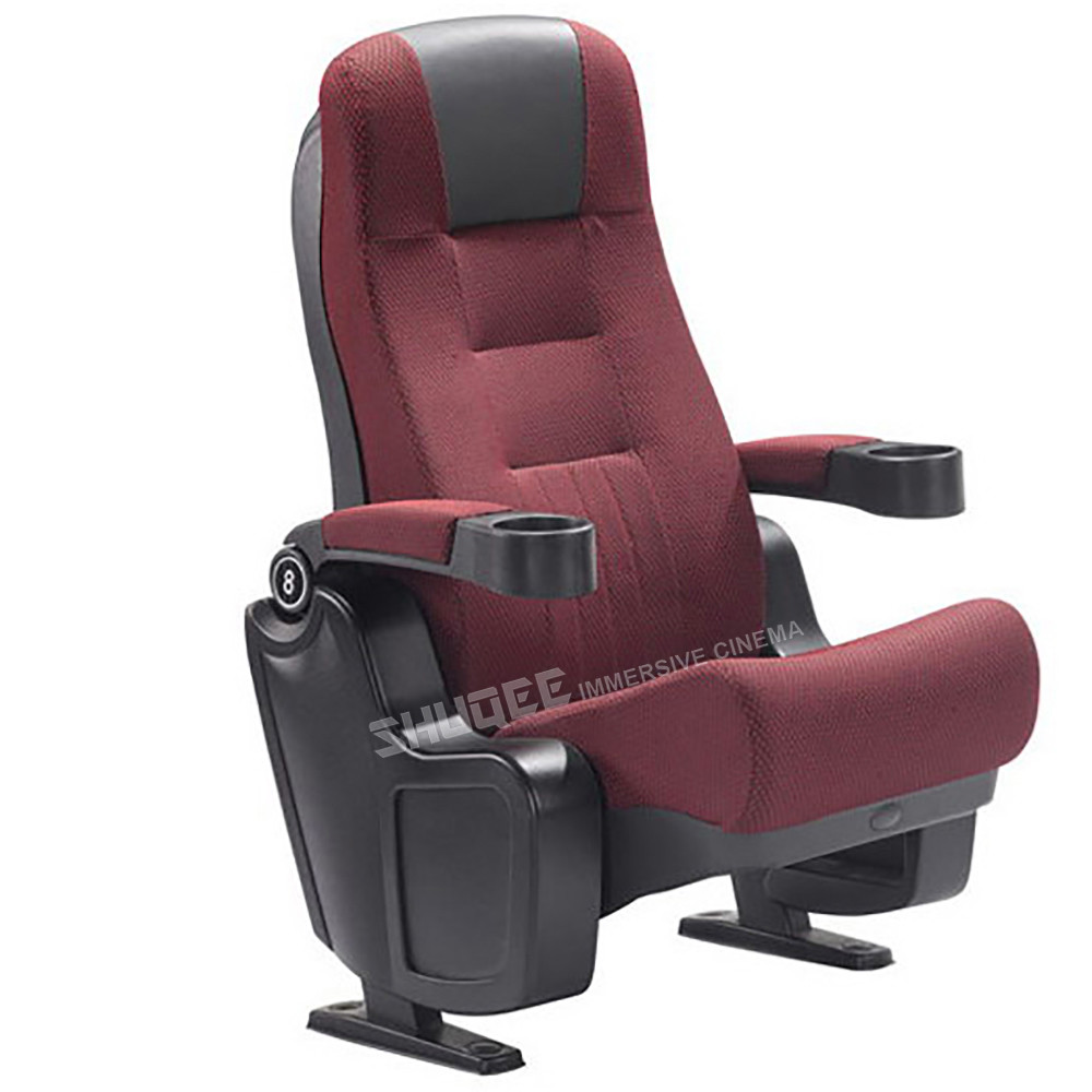Home Theater Seat Living Room Fabric Recliner Sofa Auditorium Chairs With Cup Holder