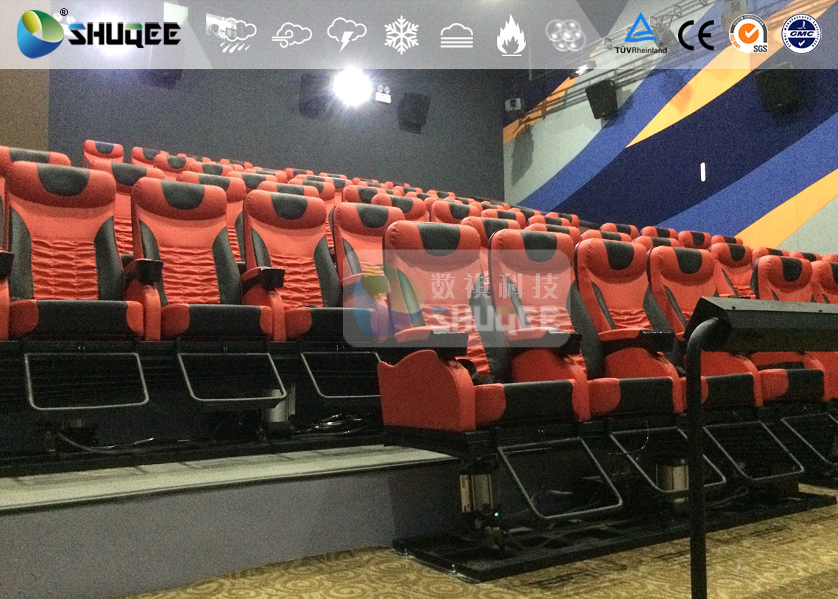 Different Color Motion Chairs 4D Cinema Equipment With Electronic Hydraulic System