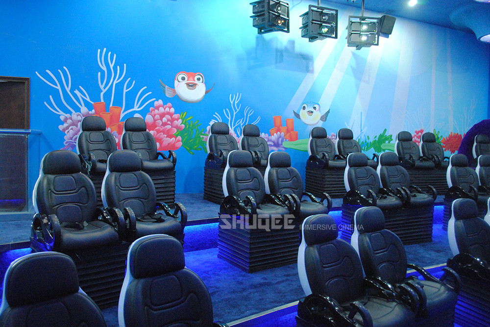 Sea World 5D Dynamic Cinema Amusement Park 12 Kinds Attractive Special Effects