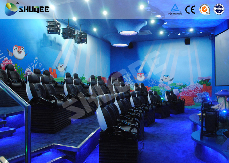 7D Rider Local Movie Theaters , Special Effects System Dynamic Motion Chair