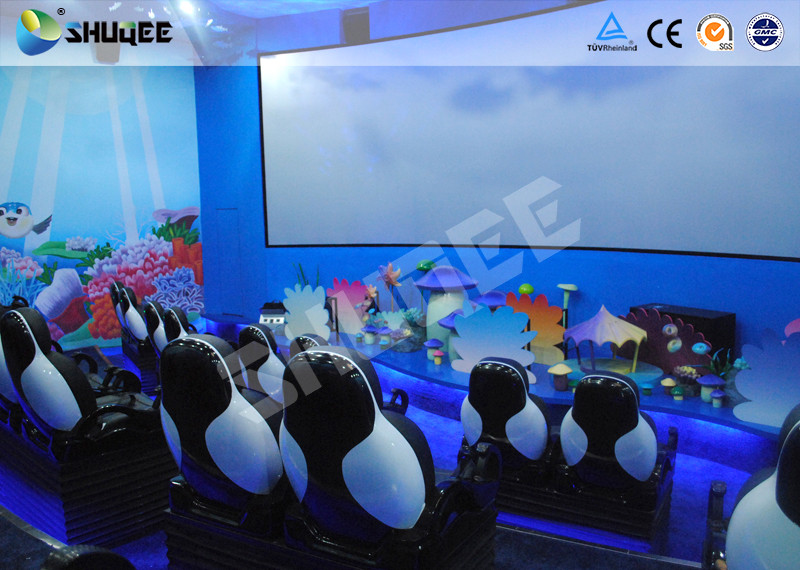 Mobile Seating Chairs 5D Cinema System Spray Air / Spray Water 5D Motion Simulator