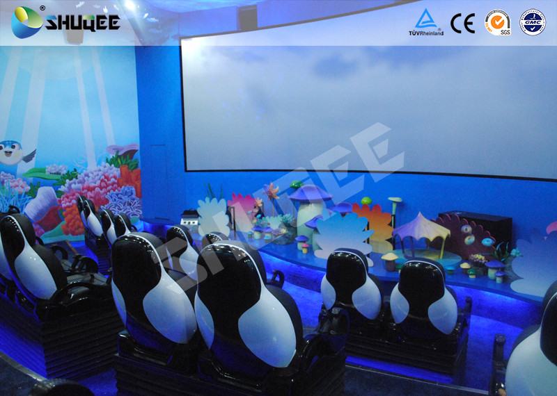 Curved Screen Immersive 5D Movie Theater System Have A Intelligent 5D Control System