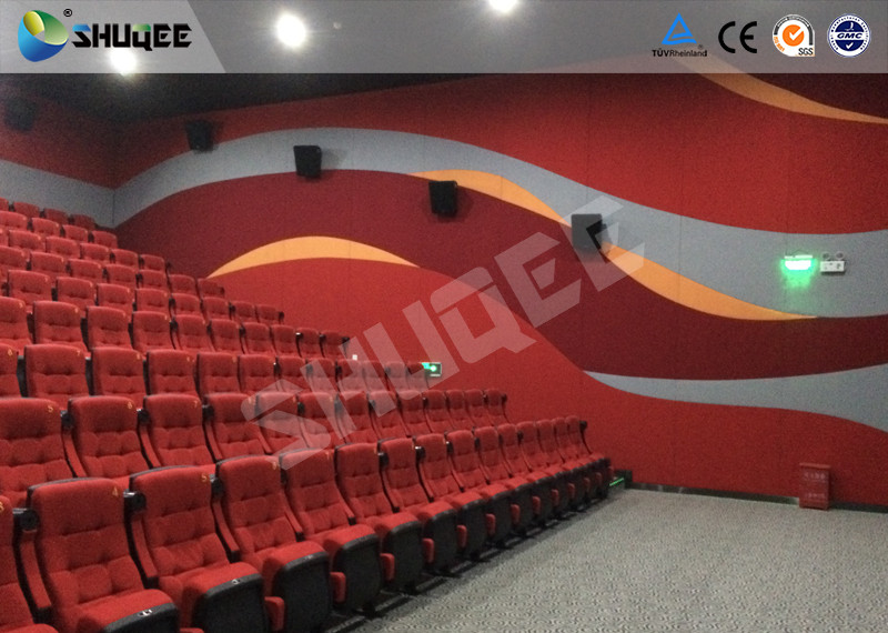 Red Dynamic sitting 4D Movie Theater  , Intellectualized Control , Momentum With Electric