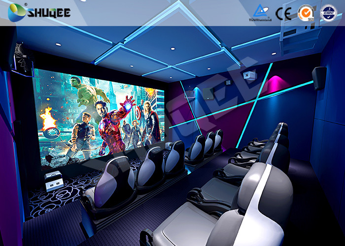 Mobile Seating Chairs 5D Cinema System Spray Air / Spray Water 5D Motion Simulator
