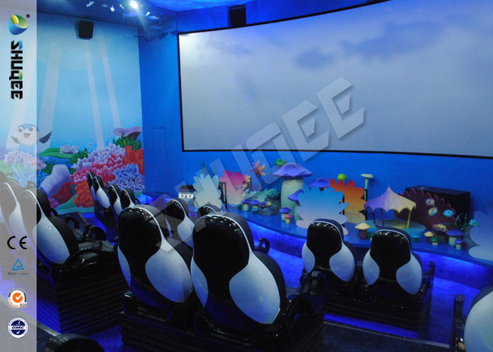 Blue Ocean Theme Park Dynamic 7d Cinema Equipment Large HD Arch Screen