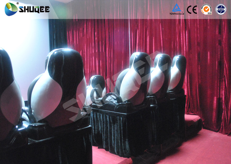 Hydraulic 4DOF 5D Movie Theater 5d Movie Theatre With Dynamic System Motion Rides
