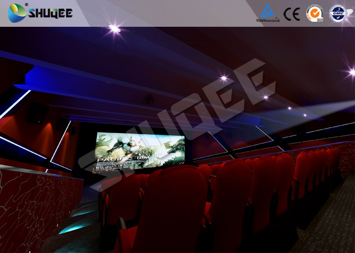 Red Motion Chairs 5D Theater System , 5D Cinema Simulator For Shopping Mall