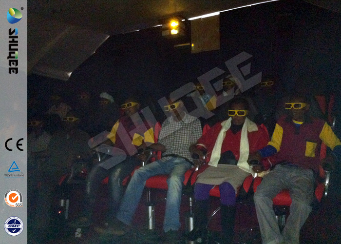 Ethiopia Theme Park 4D Cinema Equipment , Electromotive Control System Motion Chair