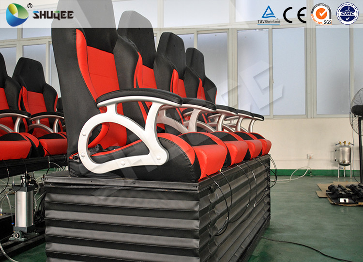Amusement Theme Park XD Theatre Electric Motion Seat PU / Genuine Leather