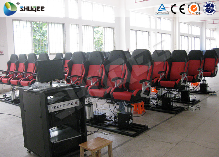 5D Digital Theater System PU Leather Seats Pneumatic / Hydraulic / Electronic