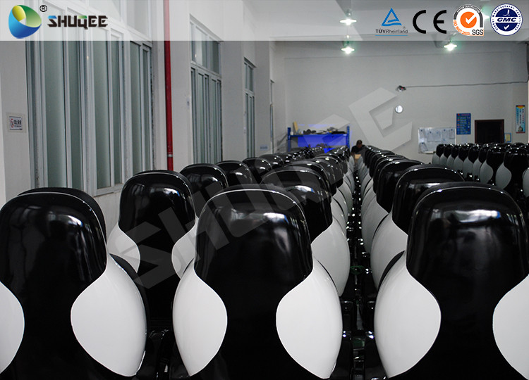 Pneumatic / Electronic 7 D Movie Theater With Genuine Leather Chair