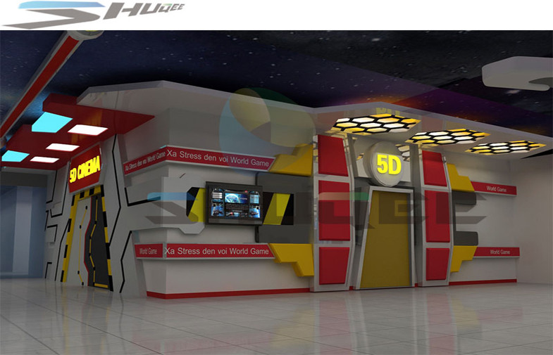 Luxury Motion Chairs 5D Film 5D Movie Theater With Special Effect Equipment