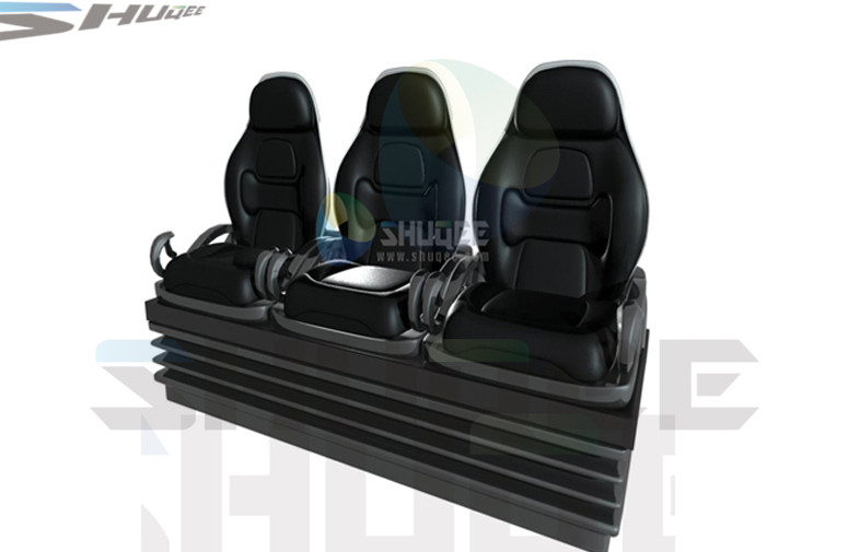 3 Persons / Set Motion Cinema Chair With Movement / Vibration Simulation Effect