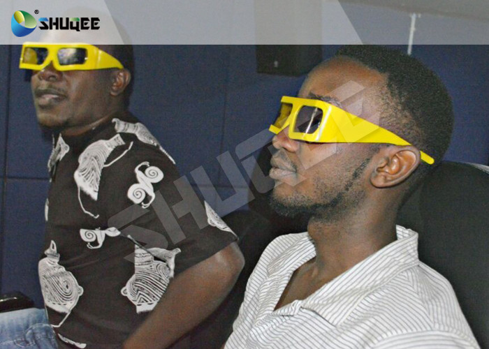 Amusement Truck Mobile 5D Cinema System 5D Simulator For Holding 6 People