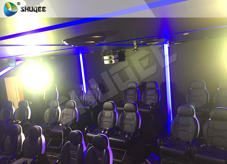 7D Cinema Theater With Laser Games And Live Action Movies For Science And Horror