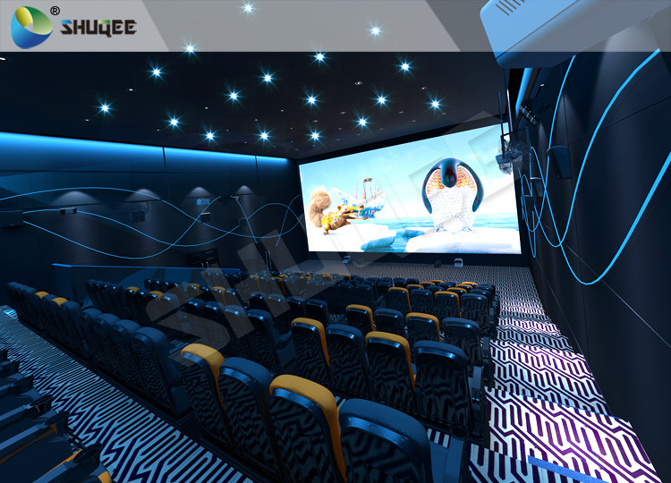 Realistic Impressive 4D Movie Theater With Stable Performing Motion Seats