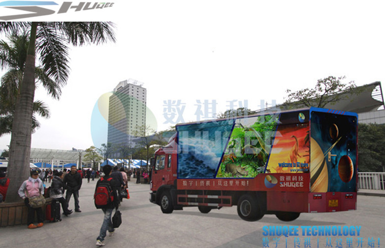 Truck Simulation Mini Mobile 5D Cinema With 6 , 9 , 12 Seats